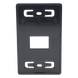 SIEMON MX-FP-S-02-01 - Placa de Pared Modular / 2 Salidas / Compatible Z-MAX Blindados / Montaje Frontal-Trasero / Color Negro | SIERRA STORE