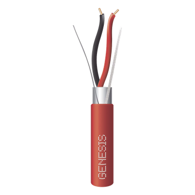 Cable FPLR para Alarmas de Incendio / 2x18 AWG / Blindado / 305 m (1000 ft) / Rojo / -20°C a 75°C | SIERRA STORE