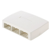 PANDUIT CBXQ6WH-A - Caja de Montaje en Superficie / 6 Puertos Mini-Com / 129x30.5x94 mm / 0.42x0.10x0.31 pies / ABS / Blanco | SIERRA STORE