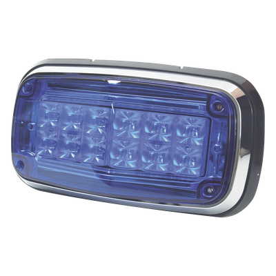 Luz de Advertencia LED / 12 LEDs / 11 Patrones de Destello / IP67 / 12-30 VCC / 170 x 134 x 64.5 mm | SIERRA STORE