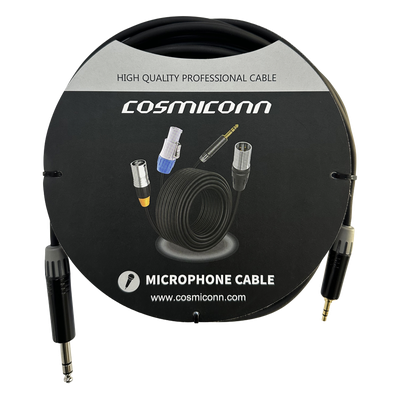 Cable de audio / 6.35mm a 3.5mm / Conectores dorados / 5m / 16.4 pies | SIERRA STORE