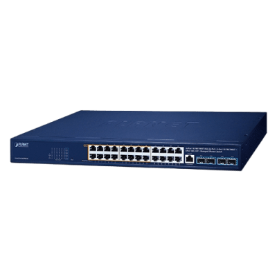 Switch Gestionado PoE++ / 16 Puertos Gigabit PoE++ 95W / 8 Puertos Gigabit / 4 Puertos 10G SFP+ / Presupuesto PoE 420W / L2/L4 / ERPS | SIERRA STORE
