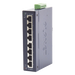 Switch Industrial No Administrable / 8 Puertos Gigabit 10/100/1000T / IP30 / Riel DIN y Pared / -40 a 75°C / 12-48 VDC | SIERRA STORE