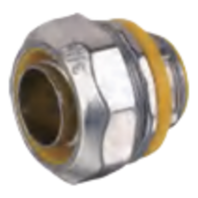 Conector Recto Metálico para Tubo Liquid Tight / 1/2 pulgada / Aleación de Zinc / Forro PVC/Nylon / Sellado Estanco | SIERRA STORE