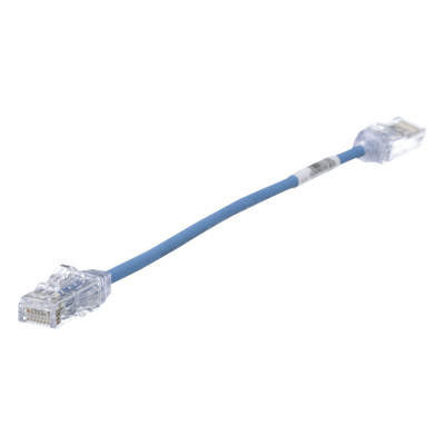 PANDUIT UTP28SP0.2MBU - Cable de Parcheo UTP / Cat6 / 28AWG Diámetro Reducido / 20 cm (0.66 ft) / Azul | SIERRA STORE