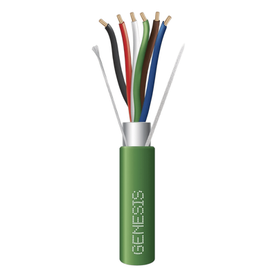 Bobina de Cable / 305 m (1000 ft) / 6 Conductores / 22 AWG / Blindado / Plenum / Verde | SIERRA STORE