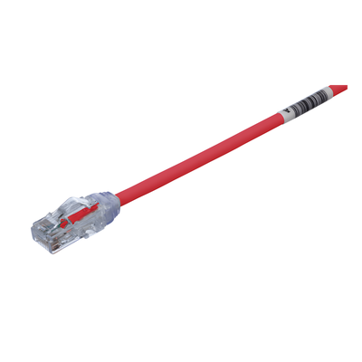 PANDUIT UTP28X0.2MRD - Cable de Parcheo UTP / Cat6A / 28AWG / CM-LSZH / 0.2 m (0.66 ft) / Rojo | SIERRA STORE