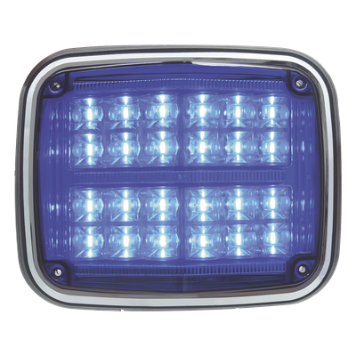 Luz de Advertencia LED / 24 LEDs / 11 Patrones Programables / IP67 / 12-30 VCC / 24 W / Policarbonato | SIERRA STORE