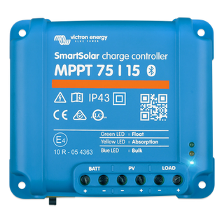 Controlador de Carga Solar MPPT / 15 A / 12/24 Vcc / Eficiencia 98% / Bluetooth Integrado / IP43 | SIERRA STORE