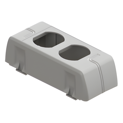 Porta equipamiento universal / Canaleta DX10000.00 / ABS V0 y aluminio inyectado / -20°C a 80°C / 1.5 mm espesor | SIERRA STORE