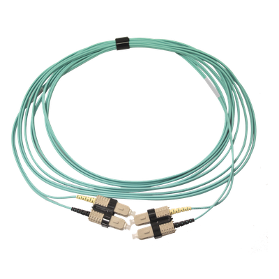 SIEMON FJ2-SCSC5L-05AQ - Jumper de Fibra Óptica Multimodo 50/125 OM3 / SC-SC Duplex / OFNR / Aqua / 5 m (16.40 ft) | SIERRA STORE