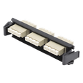 SIEMON RIC-F-LC12-01C - Placa Acopladora de Fibra Óptica / 12 Fibras Multimodo / Conectores LC Quad / Color Beige / Quick-Pack