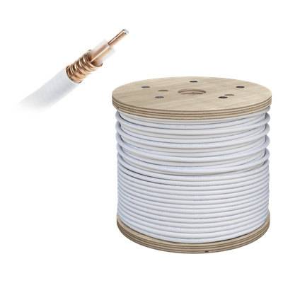 Cable Coaxial Plenum / 1/2 pulgada / 50 Ohm / 152.4 m (500 pies) / Baja pérdida / CMP UL 444 | SIERRA STORE