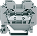 Borna de Paso Serie 284, CAGE CLAMP®, 2 Conductores 10 mm², Carril DIN 35x15/35x7.5, Gris, 57A 800V, IP20, Lateral - WAGO