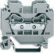 Borna de Paso Serie 284, CAGE CLAMP®, 2 Conductores 10 mm², Carril DIN 35x15/35x7.5, Gris, 57A 800V, IP20, Lateral - WAGO