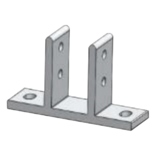 Fijador de Soporte / Aluminio Anodizado / Anticorrosivo / Universal 40 Pulgadas | SIERRA STORE