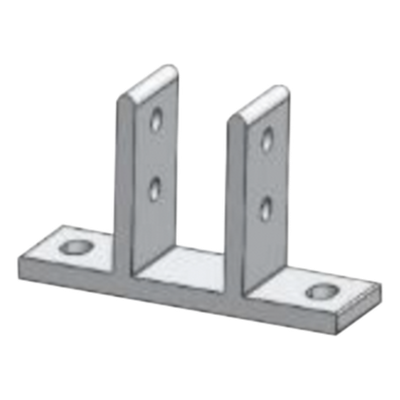 Fijador de Soporte / Aluminio Anodizado / Anticorrosivo / Universal 40 Pulgadas | SIERRA STORE