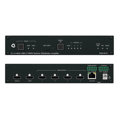 Distribuidor y Switcher 2x1:4 | 4K@60Hz 4:4:4 | HDMI 2.0b | HDCP 2.3 | 18Gbps | EDID Inteligente | Escalado Automático | Audio | SIERRA STORE