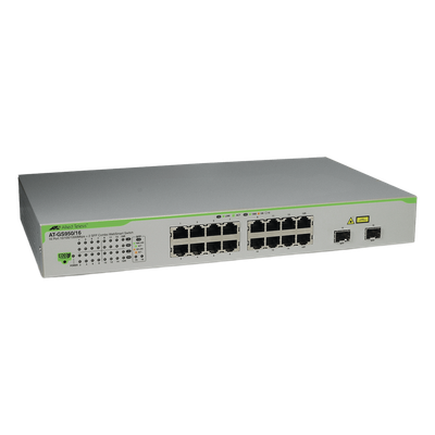 Switch Gigabit WebSmart de 16 puertos 10/100/1000 Mbps (2 x Combo) + 2 puertos gigabit SFP (Combo) | SIERRA STORE