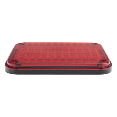 Luz de Advertencia LED / 104 LED de Alta Intensidad / 9x7 Pulgadas / 12 VCC / 10 Modos de Destello / Color Rojo / Montaje Permanente | SIERRA STORE