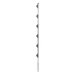 EPCOM INDUSTRIAL SYS-POST-10 - Poste para Cerca Electrificada / 6 Aisladores de Paso / Acero Galvanizado Calibre 18 / Altura 1.4 m | SIERRA STORE