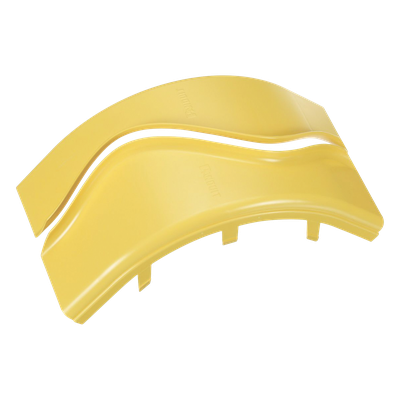 PANDUIT FROVRASC6LYL - Tapa de Bajada Vertical Exterior de 90° / Radio de Curvatura 50.8 mm / Canaleta 6x4 FiberRunner™ / Material | SIERRA STORE