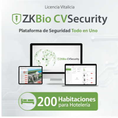 Licencia para ZKBioCVsecurity para modulo de hoteleria para 200 habitaciones | SIERRA STORE