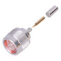 Conector RF N Macho / Anillo Plegable / 50 Ω / 0-11 GHz / Para Cable RG-58/U | SIERRA STORE