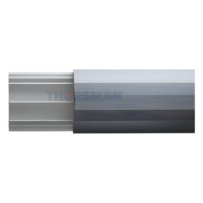 Ducto de Media Caña / Base PVC y Tapa Aluminio / 2.5 m (8.2 ft) de Largo / 90.5 mm x 19.7 mm / NOM-001-SEDE-2005 | SIERRA STORE