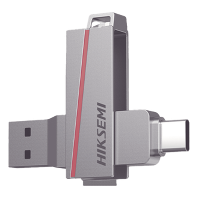 HIKSEMI by HIKVISION HS-USB-E307C/16G - Memoria USB Dual / 16 GB / USB-C y USB-A / Lectura 150 MB/s / Aleación de Zinc / 19.2 g | SIERRA STORE