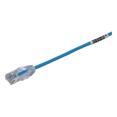 PANDUIT UTP28SP0.5MBU - Cable de Parcheo Cat6 / UTP / 28AWG / Diámetro Reducido 3.8 mm / 0.5 m (1.64 ft) / Azul / LSZH-CM / PoE Tipo | SIERRA STORE