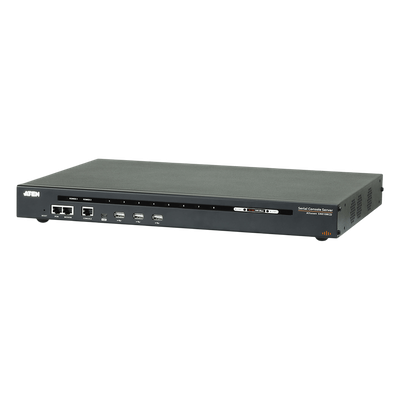 Servidor de consola serie por IP / 8 puertos / Redundancia de alimentación y red / TLS 1.2 / RSA 2048 bits | SIERRA STORE
