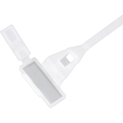 CINCHOS DE 4.8 X 250 MM BLANCOS CON ESPACIO PARA MARCAR PAQUETE DE 100 PIEZAS | SIERRA STORE