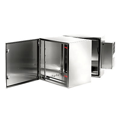 Gabinete de Pared / Bisagra Doble / NEMA 4 4X 12 / Acero Inoxidable 304 / 12U / 24.4 in Alto x 23.6 in Ancho x 31.1 in Fondo / | SIERRA STORE