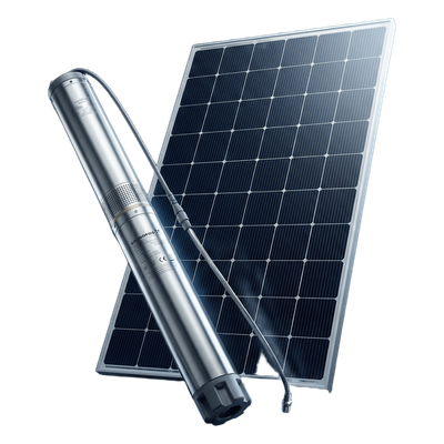 Kit de Bombeo Solar / Bomba Sumergible / 4 Paneles Solares LR772HVH645M / Inclinación 20° / Orientación Sur / Hemisferio Norte | SIERRA STORE