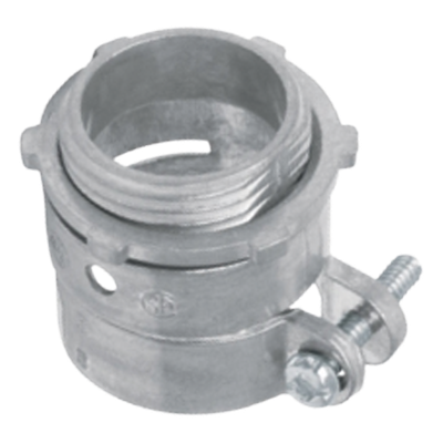 Conector Recto para Tubo Flexible / 3/4" (19 mm) / Diámetro 32 mm / Longitud 36 mm / Acabado Bruñido Brillante / NEMA FB-1 / UL 514B | SIERRA STORE