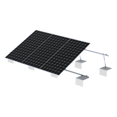 EPCOM VEKTOR21 - Sistema de Montaje Solar / Estructura Aluminio AL6005-T5 / Ángulo Ajustable 10°-30° / Patas Frontales Ajustables / | SIERRA STORE