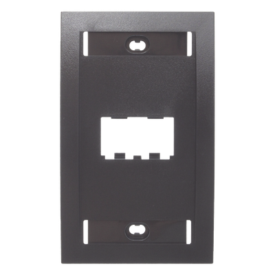PANDUIT CFPE2BLY - Placa de Pared Vertical / 2 Puertos Mini-Com / Con Espacio para Etiquetas / 2.75 x 4.5 pulgadas / Negro | SIERRA STORE
