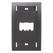 PANDUIT CFPE2BLY - Placa de Pared Vertical / 2 Puertos Mini-Com / Con Espacio para Etiquetas / 2.75 x 4.5 pulgadas / Negro | SIERRA STORE