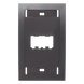 PANDUIT CFPE2BLY - Placa de Pared Vertical / 2 Puertos Mini-Com / Con Espacio para Etiquetas / 2.75 x 4.5 pulgadas / Negro | SIERRA STORE