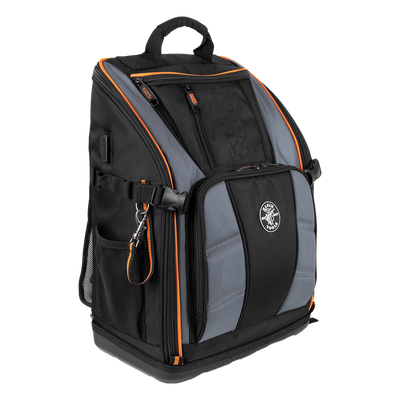 Mochila Profesional para Herramientas / 27 Bolsillos / Base Moldeada Ancha / Interior Naranja / Puerto USB-C / Acceso Estación de | SIERRA STORE