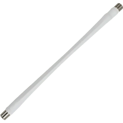 Jumper Coaxial Delgado Color Blanco de 25.4 Centímetros (10 Pulgadas) de Longitud y Conectores F Hembra en Ambos Extremos....