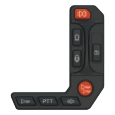 Controlador de luces y sirena / 4 posiciones / IP66 / 12V / ABS / Manubrio motocicleta | SIERRA STORE