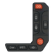 Controlador de luces y sirena / 4 posiciones / IP66 / 12V / ABS / Manubrio motocicleta | SIERRA STORE