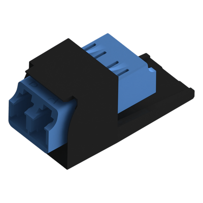 PANDUIT CMDSLCZBL - Módulo Acoplador LC Duplex / Fibra Monomodo OS1/OS2 / Cerámica Zirconia / 1 Espacio Mini-Com | SIERRA STORE