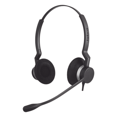 Diadema / Auricular Jabra Biz 2300 Duo / QD / Cable Reforzado / Brazo 360° / Contact Center (2309-820-105) | SIERRA STORE