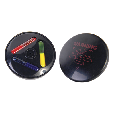 Tag AM para Ropa / Frecuencia 58 kHz / Diámetro 51 mm / Tinta Dual Rojo/Azul / Cobertura 160 a 180 cm / Negro | SIERRA STORE