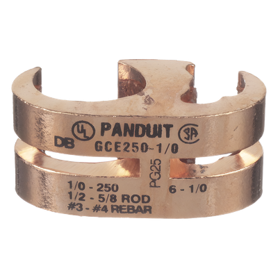 PANDUIT GCE1/0-1/0-L - Conector de Conexión a Tierra tipo E / Cobre 6 AWG SOL a 1/0 AWG STR (16–50 mm²) / Diseño Multiconductor / | SIERRA STORE