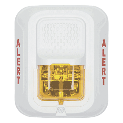 Lámpara Estroboscópica Color Blanco, para Notificación de Alerta, Montaje en Pared, Lente Estroboscópico Color Ámbar, Candelas | SIERRA STORE
