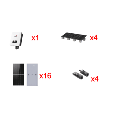 Kit Solar Interconexion  / 10kW  220Vca / Inversor AFORE / Montaje Incluido - AFORE
